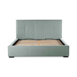 Mentolově zelená dvoulůžková postel s úložným prostorem Guy Laroche Home Allure, 140 x 200 cm
