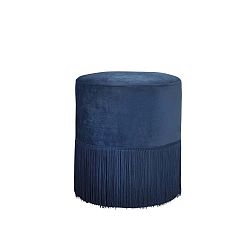 Modrá čalouněná stolička Native Mystique, ⌀ 38 cm