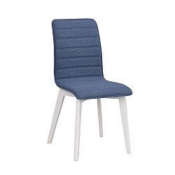 Modrá jídelní židle s bílými nohami Folke Grace
