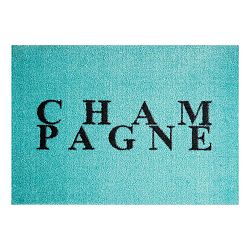 Modrá rohožka Mint Rugs StateMat Champagne, 50 x 75 cm