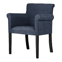 Modrá  židle s černými nohami Ted Lapidus Maison Flacon