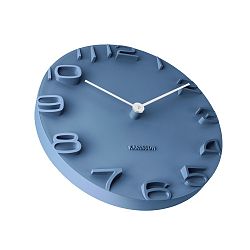 Modré hodiny Karlsson On The Edge, Ø 42 cm