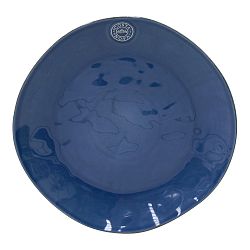 Modrý servírovací talíř z kameniny Costa Nova Denim, ⌀ 33 cm