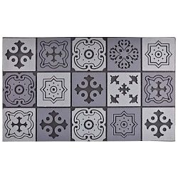 Mozaiková šedá rohožka Ego Dekor Geometry, 45,5 x 76 cm