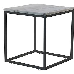 Mramorový konferenční stolek s černou konstrukcí RGE Accent, šířka 55 cm