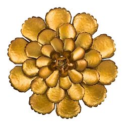 Nástěnná dekorace ve zlaté barvě Mauro Ferretti Fiore, ø 64 cm