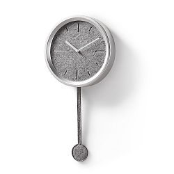 Nástěnné hodiny ve stříbrné barvě La Forma Nexo