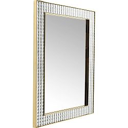Nástěnné zrcadlo Kare Design Crystals Gold, 120 x 80cm