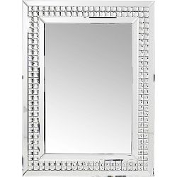 Nástěnné zrcadlo Kare Design Crystals LED, 80 x 60 cm