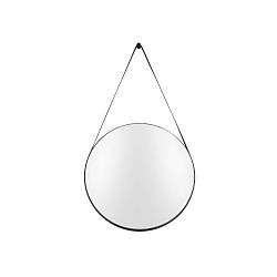 Nástěnné zrcadlo s rámem v černé barvě PT LIVING Balanced, Ø 47 cm