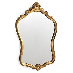 Nástěnné zrcadlo ve zlaté barvě Geese Baroque, 57 x 72 cm