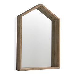 Nástěnné zrcadlo ze dřeva paulovnie Geese Pure, 60 x 82 cm