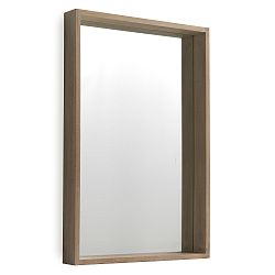 Nástěnné zrcadlo ze dřeva paulovnie Geese Pure, 60 x 90 cm