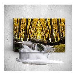Nástěnný 3D obraz Mosticx Autumn Waterfalls, 40 x 60 cm