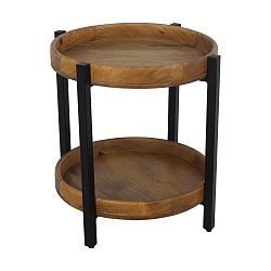 Odkládací stolek z mangového dřeva HSM collection Ediash, Ø 50 cm