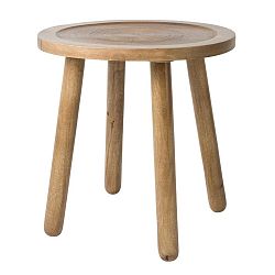 Odkládací stolek z mangového dřeva Zuiver Dendron, Ø 43 cm
