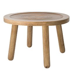 Odkládací stolek z mangového dřeva Zuiver Dendron, Ø 60 cm
