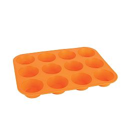 Oranžová silikonová forma na muffiny Orion Baker, 32,5 x 25 cm