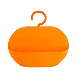 Oranžová úložná závěsná kapsa do sprchy Wenko Cocktail Orange