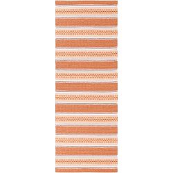 Oranžový běhoun vhodný do exteriéru Narma Runo, 70 x 350 cm