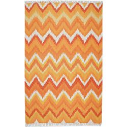 Oranžový koberec Eco Rugs Tribe, 120 x 180 cm