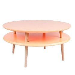 Oranžový konferenční stolek Ragaba UFO, ⌀ 70 cm