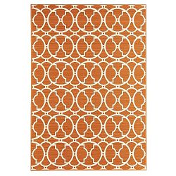 Oranžový vysoce odolný koberec Webtappeti Interlaced, 160 x 230 cm