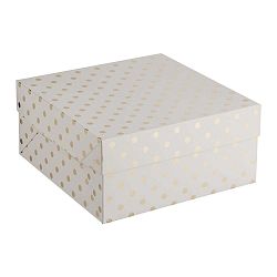 Papírová puntíkatá krabice Mason Cash Cake, 32 x 27,5 cm
