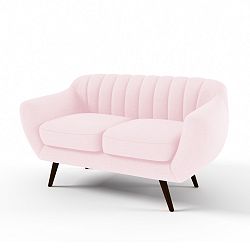 Pastelově růžová 2místná sedačka Vivonita Kennet
