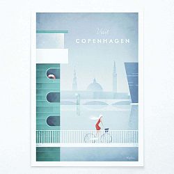 Plakát Travelposter Copenhagen, A2