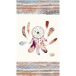 Plážová osuška s potiskem Good Morning Feathers, 150 x 75 cm