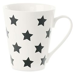 Porcelánový hrnek Miss Étoile Coffee Black Stars
