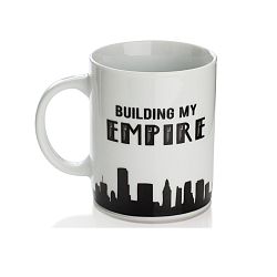 Porcelánový hrnek Sabichi Building My Empire, 325 ml