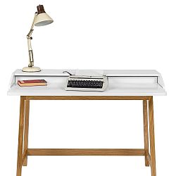 Pracovní stůl s bílou deskou Woodman St. James