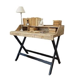 Pracovní stůl s deskou z mangového dřeva Orchidea Milano Industrial