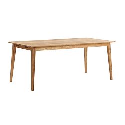 Přírodní dubový jídelní stůl  Folke Mimi, délka 180 cm
