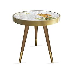 Příruční stolek Rassino Orange Orchid Circle, ⌀ 45 cm