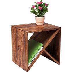 Příruční stolek z palisandrového dřeva Kare Design Zigzag