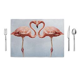 Prostírání Home de Bleu Kissing Flamingos, 35 x 49 cm