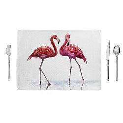 Prostírání Home de Bleu Tropical Talking Flamingos, 35 x 49 cm