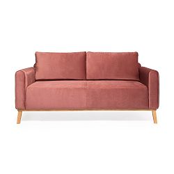 Pudrově růžová 3místná sedačka Vivonita Milton Trend