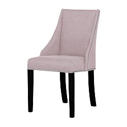 Pudrově růžová židle s černými nohami Ted Lapidus Maison Patchouli