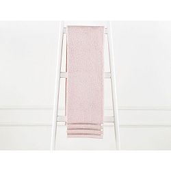 Pudrově růžový bavlněný ručník Emily, 70 x 140 cm