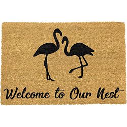 Rohožka Artsy Doormats Welcome To Our Nest Flamingo, 40 x 60 cm