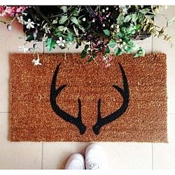 Rohožka Doormat Deer Horns, 70 x 40 cm