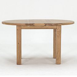 Rozkládací kruhový jídelní stůl z dubového dřeva VIDA Living Breeze, průměr 1,4 m