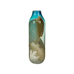 Ručně vyráběná křišťálová váza Santiago Pons Ocean, výška 44 cm