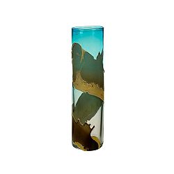 Ručně vyráběná křišťálová váza Santiago Pons Ocean, výška 45 cm