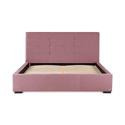 Růžová dvoulůžková postel s úložným prostorem Guy Laroche Home Poesy, 160 x 200 cm