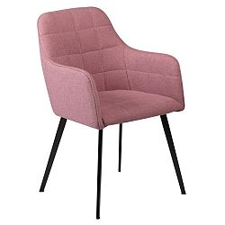 Růžová jídelní židle s područkami DAN– FORM Embrace